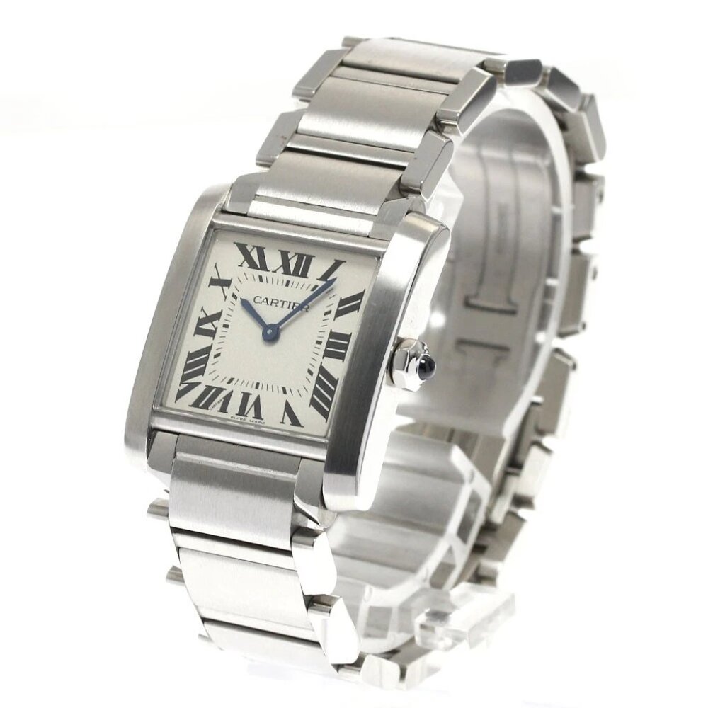 CARTIER Tank Francaise MM WSTA0005 beige Dial Quartz Boy's Watch_898725